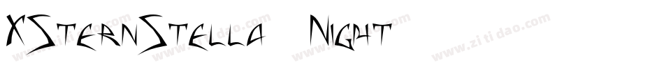 XSternStella Night字体转换